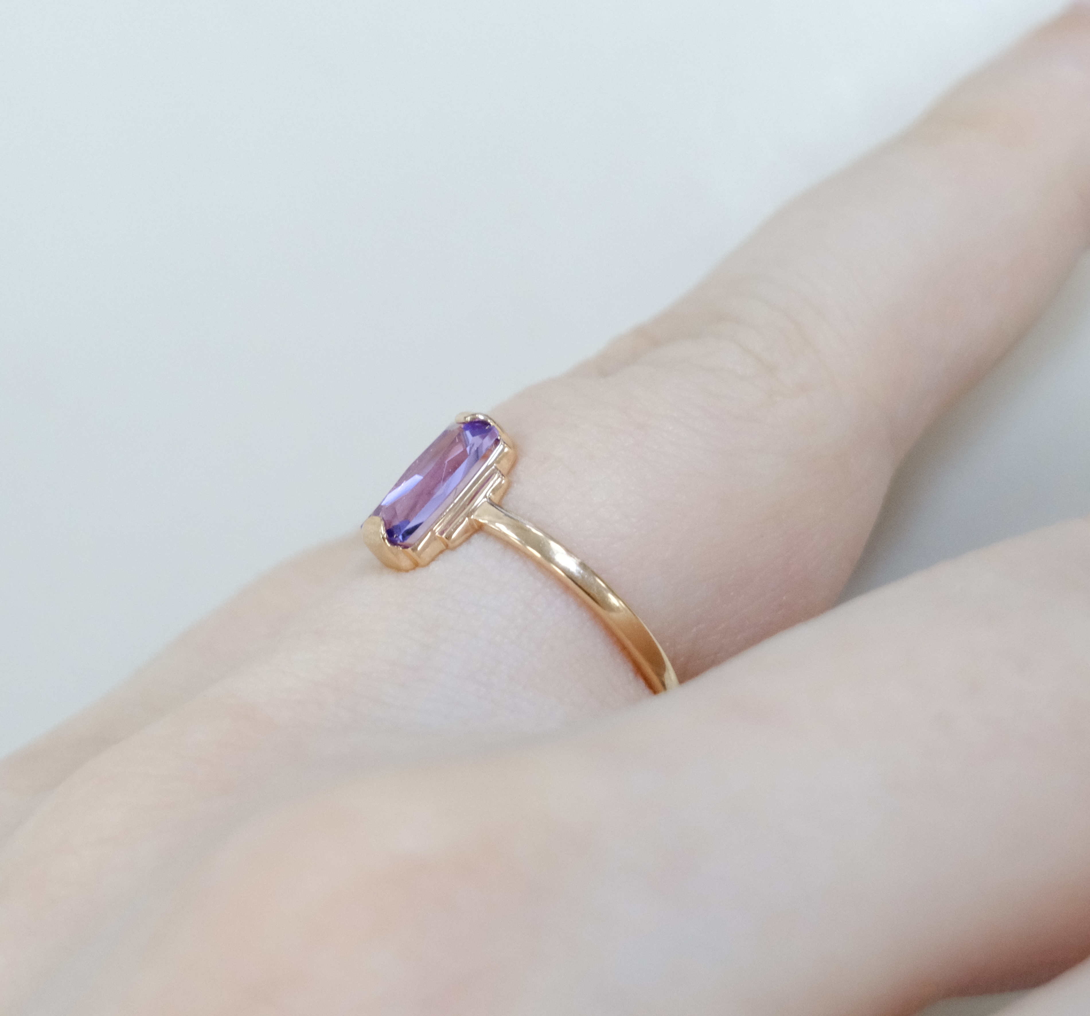 Серебряное кольцо с аметистом